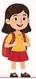 School child with a backpack